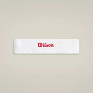 WILSON U TERRY LOGO HEADBAND BR WHITE/INFRRD